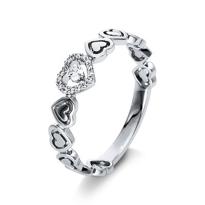 Ring 0,09 ct. Diamonds 750 White gold 18 kt. Product Description:
Material: White gold
Alloy: