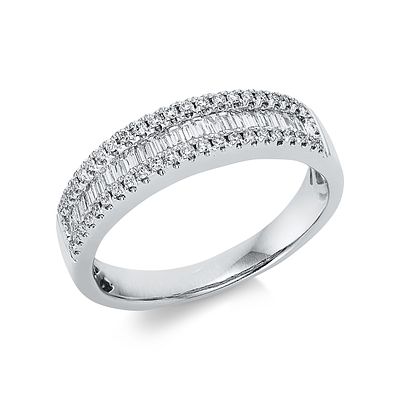 Ring 0,43 ct. Diamonds 750 White gold 18 kt. Product Description:
Material: White gold
Alloy: