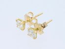 Earrings Diamond 750 Yellow Gold 18 kt., IGI certificate. Product Description: 
Material: Yellow Image - 1