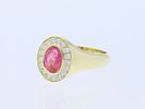 Ring 1,81 ct. Tourmaline, Diamonds 585 Yellow gold 14 kt. IGI certificate. Product Description: Image - 2