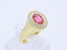 Ring 1,81 ct. Tourmaline, Diamonds 585 Yellow gold 14 kt. IGI certificate. Product Description: Image - 6