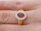 Ring 1,81 ct. Tourmaline, Diamonds 585 Yellow gold 14 kt. IGI certificate. Product Description: Image - 9