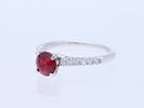 Ring 1,45 ct. Spinel, Diamonds White gold 18 kt. IGI certificate, new. Product Description: Image - 2