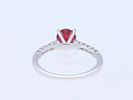 Ring 1,45 ct. Spinel, Diamonds White gold 18 kt. IGI certificate, new. Product Description: Image - 3