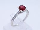 Ring 1,45 ct. Spinel, Diamonds White gold 18 kt. IGI certificate, new. Product Description: Image - 6