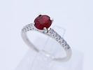 Ring 1,45 ct. Spinel, Diamonds White gold 18 kt. IGI certificate, new. Product Description: Image - 7
