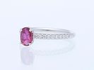 Ring 0,86 ct. Ruby, Diamonds 750 White gold 18 kt. IGI certificate. Product Description: Image - 1