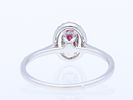 Ring 0,63 ct. Ruby, Diamonds 750 White gold 18 kt. IGI certificate. Product Description: Image - 4