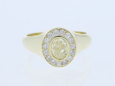 Ring 1,22 ct. Diamond, Diamonds 585 Yellow gold 14 kt. IGI certificate New. Product Description: 