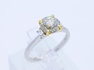 Ring 1,74 ct. Diamond, Diamonds 750 Bicolour 18 kt. IGI certificate New. Product Description: Image - 9