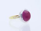 Ring 5,65 ct. Ruby, Diamonds 585 Yellow gold 14 kt., 925 Silver IGI certificate New. Product Image - 2
