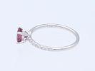 Ring 0,97 ct. Ruby, Diamonds 750 White gold 18 kt. IGI certificate. Product Description: Image - 2