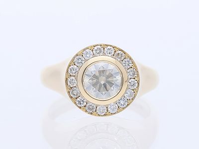 Ring 1,52 ct. Diamond, Diamonds 585 Yellow gold 14 kt. IGI certificate New. Product Description: 