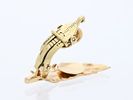 vintage Cartier feather earring 585 yellow gold 14 carat, original case. Product Description: Image - 3