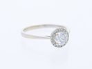Ring 0,57 ct. Diamonds 750 White gold 18 kt. IGI certificate New. Product Description: Image - 2