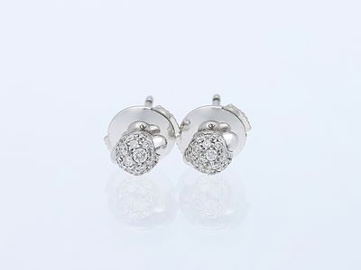 Pomellato M'ama non M'ama Earrings 0,24 ct. Diamonds 750 White gold 18 kt. Originalzertifikat 