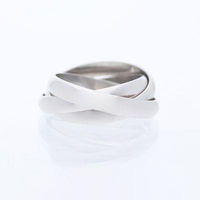 Cartier Trinity Ring 750 White gold 18 kt. original Certificate. Product Description: 
Brand: 