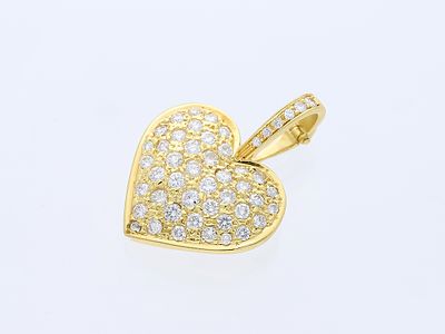 Anh&auml;nger 2,00 ct. Diamanten 750 Gelbgold 18 Karat. Artikelbeschreibung: 
Material: Gelbgold 