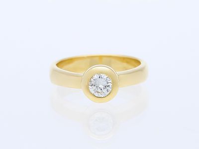 Ring 0,60 ct. Diamant 750 Gelbgold 18 Karat. Artikelbeschreibung: 
Material: Gelbgold 