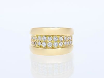 Ring 1,10 ct. Diamanten 750 Gelbgold 18 Karat. Artikelbeschreibung: 
Material: Gelbgold 