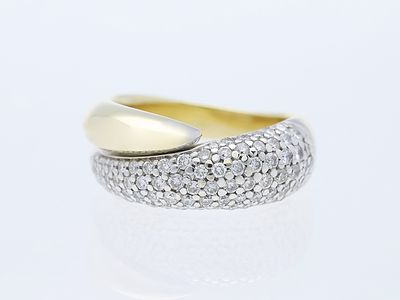 Ring 1,00 ct. mehrere Diamanten 585 / 14 Karat. Artikelbeschreibung: 
Gewicht: ca. 12,79 Gramm 