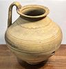 A South Italian Terracotta Jug, ca. 400 BCE. 20.4 cm high with the handle. With linear and wavy Image - 1