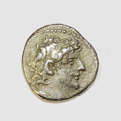 Antiochus VIII, Grypus, 125 - 96 BCE. Silver hemi-drachm, 1.82 gr. Obv: Diademed head of 