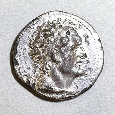 Ptolemy VI, Philometor, 180 - 164 BCE. Silver plated tetradrachm, 12.98 gr. Obv: Bust of his 