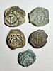 A Lot of 5 Bronze Coins of Herod the Great, 40 – 4 BCE. Obv: Inscr. in dotted frame. Rev: Image - 1