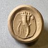 An Early Roman Gold Ring Set with a Gem Depicting a Pair of Parallel Horns of Planty. 2nd Image - 3