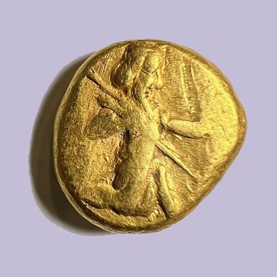 Darius I - Xerxes II, ca 485 - 420 BCE. Achaemenid Empire, Gold Daricus, 8.26 gr. Obv: Persian 