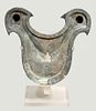 A Very Large Bronze Oil Lamp for 2 Flames. Early Roman Period, 2nd century CE. 23 cm in diam. Image - 3