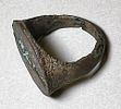 A Hellenistic Bronze Ring Depicting a Deity Holding a Horn of Plenty. 4th - 3rd century BCE. Image - 2