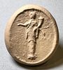 A Hellenistic Bronze Ring Depicting a Deity Holding a Horn of Plenty. 4th - 3rd century BCE. Image - 3