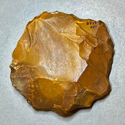 A Prehistoric Upper Ashulian Flint-Stone Discoid Hand Axe, ca 300,000 Years Before Present.
. 10. 