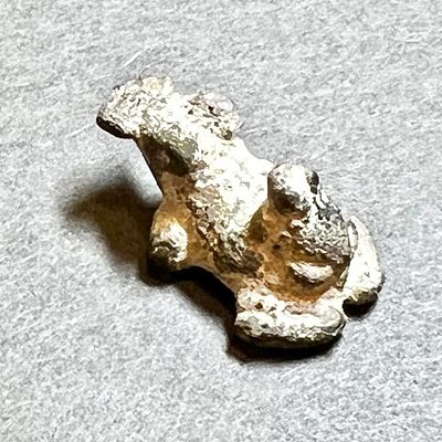 A Zoomorphic One Shekel Bronze Weight in the Shape of a Frog Carrying its Infant on his Back. . 