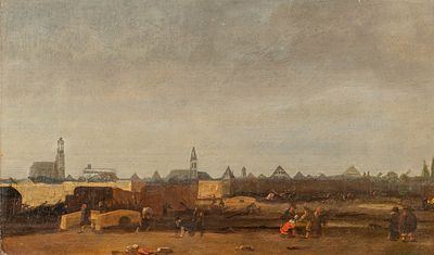 Egbert van der Poel (1621-1664), the destruction after the explosion in the powder magazin of 