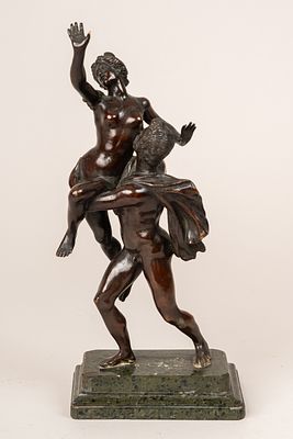Giovanni da Bologna (1529-1608) – circle, Rape of the Sabine woman . Bronze cast with original 