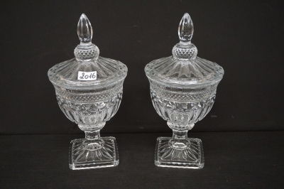 2 DRAGEOIS IN KRISTAL - 35 cm