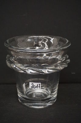 DAUM NANCY FRANCE - Mooie champagnekoeler in kristal - Gesigneerd - H: 24 cm - Diameter: 24 cm