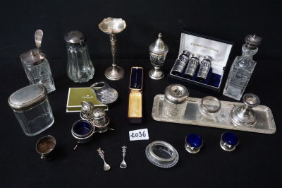 MOOI LOT ZILVER EN VERZILVERD - Hoogte tot 17 cm