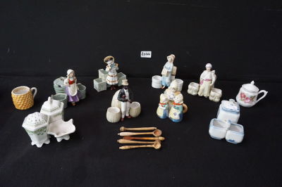 LOT DECORATIEVE PEPER- , ZOUT- EN MOSTERD STELLEN - Hoogte tot 13 cm