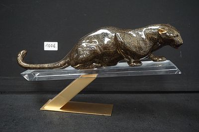 GUILIA MANGANI voor OGETTI - "Panter" - porselein - L: 45 cm