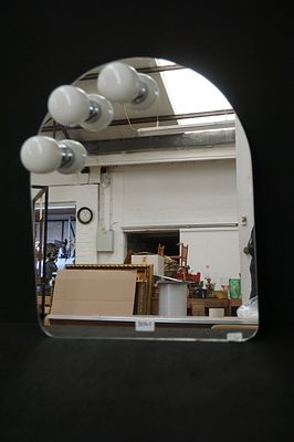 vintage "MAKE-UP" - met 3 lampen - 60 x 50 cm
