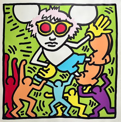 Keith Haring 1958 - 1990 Title Andy Mouse Unsigned and unnumbered work Year 1986
. Keith Haring