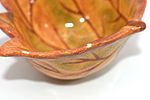 Two Ceramic Fall Harvest Leaf Dishes. Two ceramic leaf-shaped dishes, one green and one Image - 5