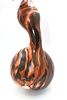 Two Hydro Dipped Gourds. Two decorative gourds, featuring a marbled pattern primarily in shades Image - 2