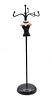 Black Metal Mannequin Jewelry Display Stand. A black metal jewelry display stand features a Image - 2