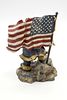 Boyds Bears Our American Hero Firefighter 9/11 Commemorative Figurine. A multi-colored resin Image - 2