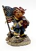 Boyds Bears Our American Hero Firefighter 9/11 Commemorative Figurine. A multi-colored resin Image - 3